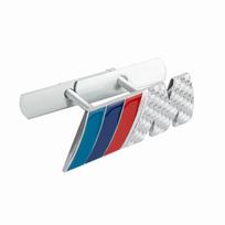 3D Metal M M3 M5 Emblem Car Front Grille Badge Decoration Modification Accessories For BMW M POWER E90 E92 E93 E36 E46 E60 X3 X5 1PCS