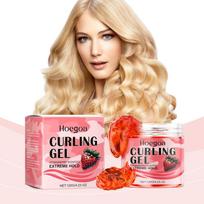 Strawberry Curl Defining Gel Strong Hold Styling Product For Curly Wavy Hair Long Lasting Volumizing Nourishing Wash Free one size beige
