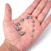 100pcs Split Shot Fishing Weight Sinkers Removable Round Fishing Line Weights for Freshwater Saltwater beige
