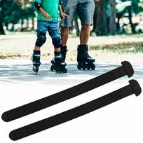2pcs Convenient Roller Skate Strap Easy Installation T Shape Belt Skate Accessory Strap  Ice Skating gray