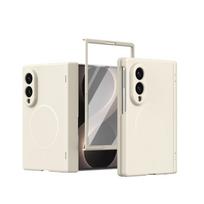 For Samsung Z Fold 8 7 Magsafe Case Built-in Screen Protector Skin Feel PC Full Body Cover for Samsung Galaxy Z Fold8 Wide Cases Galaxy Z Fold7 balta
