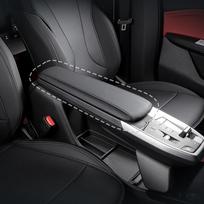 For BMW X1 U11  2024 2025 Car Accessories Center Console Armrest Box Cover Pad Anti-Scratch Leather Armrest Cushion 1pcs gray