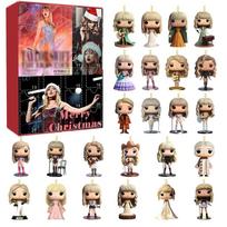 Taylor Swift Christmas Decor Acrylic Tree Ornaments 24day Advent Calendar For Festive Celebrations Style A black