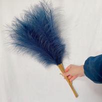 55CM 5/10/20 vnt Pūkuota pampų žolė Boho dekoro gėlė netikrų augalų nendrių imituota vestuvių vakarėlis namų dekoravimas dirbtinės gėlės 20PCS blue