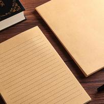 Meninis retro kraft popieriaus vokas ir laiškų rinkinys #5 250g Kraft Paper Envelope beige