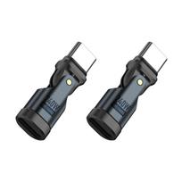 180Degree Rotatable USB C Adapter PD240W 5A Fast Charging 480Mbps Data Transfer For Phones 15 16 Type C Devices