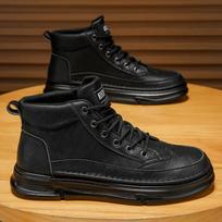 Martin boots autumn new waterproof and non-slip chef shoes, shoes, leather shoes, booties 44 black