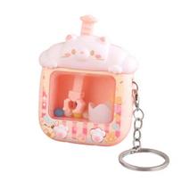 Mini griebtuvo automato raktų pakabukas paaugliams, suaugusiems, streso mažinimas, mažas griebimo žaidimo automatas, raktų žiedas, rankinės, kuprinės pakabinama dekoracija
