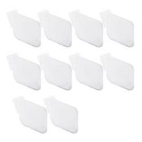 Šaldytuvo šoninės durų pertvara Skaidrus dizainas Lengvas užfiksavimas PP plastikas Reguliuojama pertvara Lankstus laikymo organizatorius 10pcs white