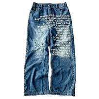 DRIPX Amerikietiško retro rašto raidės Vyriški džinsai Personalizuoti gatvės drabužiai Y2K Gotų stiliaus Vyriški ir moteriški madingi laisvalaikio kelnės XL gray