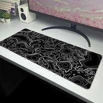 Cute Plant Gaming Accessories MousePads Computer Laptop Gamer Extended Mouse Mat Large Anime Mouse Pad Rubber Keyboard Table Mat 800x300x2mm gray