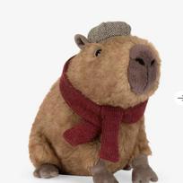 Realistic Capybara Plush Toy Lifelike Stuffed Animal Doll Soft Fluffy Capybara Pillow Cute Pet Gift for Kids Home Decor kawaii brown