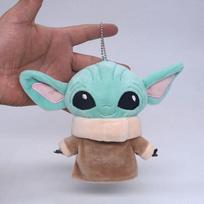 Kawaii Cute 13cm The Mandalorian Baby Yoda Doll Toy Baby Yoda Plush Anime Peripheral Bag Pendant Girl Birthday Gift 13cm blue