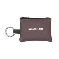 Odinė piniginė-maišelis raktams nuo automobilio, monetoms skirta piniginė Mercedes Benz AMG GLE GLC GLS GLB W204 W205 W203 W206 W211 W212 W213 W210 W169 SD7 ruda