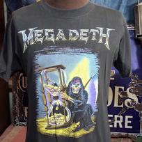 Vintage 1992 Megadeth Metal Rock Concert tour 90s Countdown Europe Soft faded cotton 90s music fan band t shirt L white
