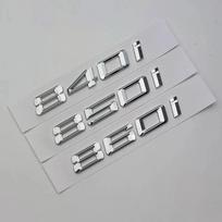 3D ABS Automobilio Galinės Bagažinės Raidės Logotipai Ženklelis Emblema Lipdukai BMW 8 Serijai 840d 840i 850d 860d 850i 860i E31 G14 G15 G16 850d gray