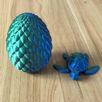 3D Printed Turtle Ornament Colorful And Cute Pla Material Action Figure Desktop Ornament Collection Model Home Decoration A10 blue