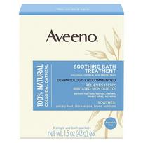 Aveeno Bath Treatment 100% Oatmeal Bath Salts 8 Packs 336g 1 pcs gray