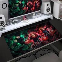 Anime Purple Mouse Pad HD Jujutsu Kaisen Gaming Keyboard Desk Mat Laptop Satoru Gojo Mousepad PC Gamer Cabinet Extended Deskmat 30x60cm white