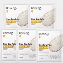 BIOAQUA Rice Raw Pulp Facial Masks skincare Moisturizing Firming Hydrating Face Mask Sheets Mask Korean Skin Care