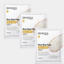 BIOAQUA Rice Raw Pulp Facial Masks skincare Moisturizing Firming Hydrating Face Mask Sheets Mask Korean Skin Care white