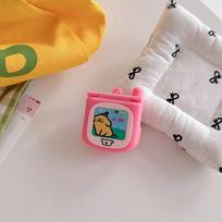 Mielas apverčiamas veidrodėlis su dirželiu Vaikams dėklas Apple Watch Sport 1/2/3/4/5/6/7/8/9 kartai S10 S11 Ultra SE 38/45/41/44/42/46/49mm Dangtelis se-se2-se3(44mm)