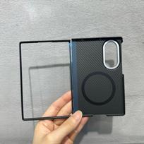 Aramid Carbon Fiber Magnetic Shell Ultra-Thin Lightweight Armor for Samsung Galaxy Z Fold 8 Wide Fine Grain Carbon Fiber Shell Galaxy Z Fold 8 Wide