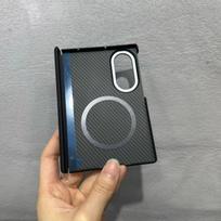 Aramid Carbon Fiber Magnetic Shell Ultra-Thin Lightweight Armor for Samsung Galaxy Z Fold 8 Wide Fine Grain Carbon Fiber Shell Galaxy Z Fold 8 Wide
