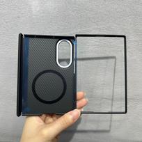 Aramid Carbon Fiber Magnetic Shell Ultra-Thin Lightweight Armor for Samsung Galaxy Z Fold 8 Wide Fine Grain Carbon Fiber Shell Galaxy Z Fold 8 Wide