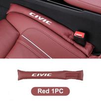 1PC Carbon Fiber Car Interior Seat Gap Plug Filler Pad Auto Accessories For Honda Civic Fk7 Fit Fk2  jk7 Mugen Fk8 Type R Accord Crv brown