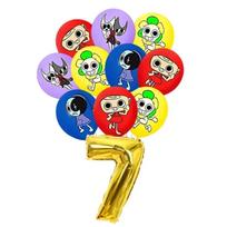 Dandy's World Birthday Party Decoration Cup Plate Cake Topper Horror Game balloons for Kids Party Favors Baby Shower Supplies