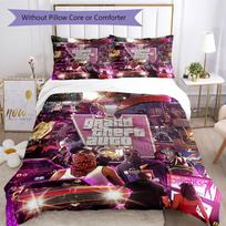 Grand Theft Auto Bedding Set Perfect for Guest Room Soft Fabric Perfect Gift for Friends Family 180cmx210cm