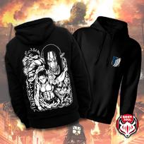 Attack on Titan Graphic Hoodies Men Women Fleece Warm Sweatshirt Streetwear Hip Hop Oversized Autumn Winter Pullover Tracksuit Female Male Clothing L įvairiaspalvis