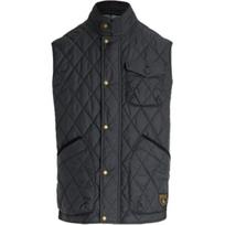 Polo Ralph Lauren Vienos spalvos dygsniuotas pusaukštis liemenė Vyriškos liemenės Juoda MNPOOTW1N220165-001 M black