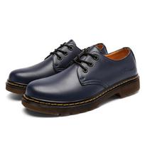 Spring and Autumn new hot-selling tooling Martin boots leather couple tooling round head low-top men's and women's outdoor shoes 45 mėlyna