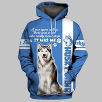 Chihuahua/Husky/Tzu Dog/Bernese Mountain Dog 3D Printed Hoodies Women For Men Pullovers Street Tracksuit Love Gift 140 blue