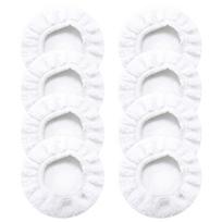 8pcs Washable Steams Cleaner Pad Microfibre Cloths For Handheld Devices Microfiber Mop Pad Replacement Cleaning Cloths 6 inches gray