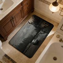 Horror Game S-Silent H-Hill Room Mats Anti-slip Absorb Water Long Strip Cushion Bedroon Mat Household Carpets 40x60cm brown