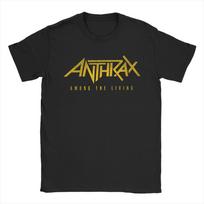 Anthrax Persistence Of Time 30th Anniversary Unisex T Shirt Fashion Tee Shirt Short Sleeve Crewneck Tshirt Cotton New Arrival Tops 4XL yellow