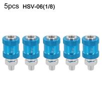 HSV06 HSV08 HSV10 HSV15 Pneumatic Hand Slide Valve Flow Control Manual Switch for G1/8 G1/4 G1/2 Thread 5 Valves