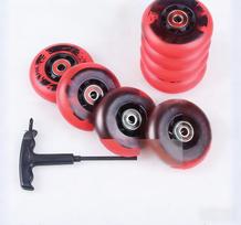 Ruidongle Roller Skates Speed Wheels for Kids Racing 72 76 80mm High Elasticity Wear Resistant 85A black