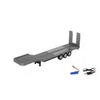 HUINA 770S Rc Truck Trailer Tractor 1/18 1501 Remote Control Car 19 Ch Electric Machine Engineering Cars Radio Controlled Toys gray