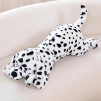 Mielas pliušinis šuo Žaislai Minkštas pūkuotas tikroviškas dalmatinas Pagalvė Mergaitėms Kimštos dovanos Namų dekoras Kompanionas Streso mažinimas Hug Buddy 60cm white