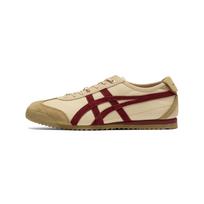 Onitsuka Tiger žemi laisvalaikio batai Unisex Smėlio spalvos Bordo spalvos 1183C015-202 39 vyno raudonos spalvos