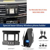 Specialus automobilio mobiliojo telefono laikiklis Mercedes-Benz E klasės W212 2013-2016 m. Laikiklis išmaniajam telefonui, palaikantis belaidį įkrovimą base and wireless S