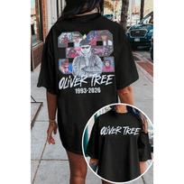 Rip Oliver Tree Tee Shirt Men Women Graphic Streetwear Oversized Y2k Casual Loose Hip Hop Harajuku Short Sleeve Unisex Female Male Clothing L gray