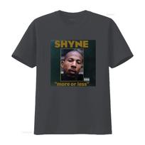 Shyne More Or Less Rap Album Cover T Shirt Stylish Music Inspired Vintage Washed Versatile Unisex Top For Everyday Wear XL