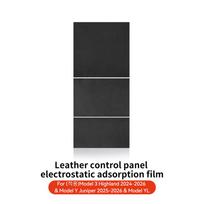 YZ Center Console Panel Sticker For Tesla Model 3/Y/YL Highland Juniper Electrostatic Adsorption Sticker Suede Film