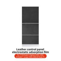 YZ Center Console Panel Sticker For Tesla Model 3/Y/YL Highland Juniper Electrostatic Adsorption Sticker Suede Film