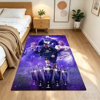 Cristiano Ronaldo dizaino kilimas miegamiesiems, svetainėms, koridoriams, valgomiesiems. Neslystantis kilimas. Biurų dekoravimas. Dvasinė dovana 100cmx120cm